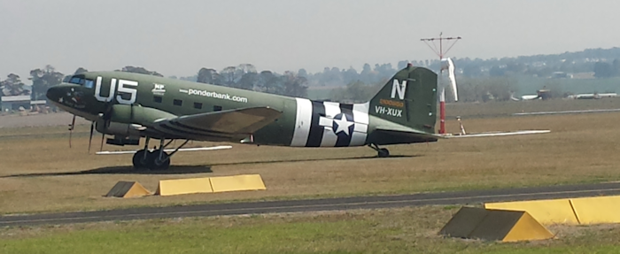 An old DC3 at Bathurst airport