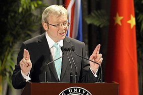 Kevin Rudd in Beijing